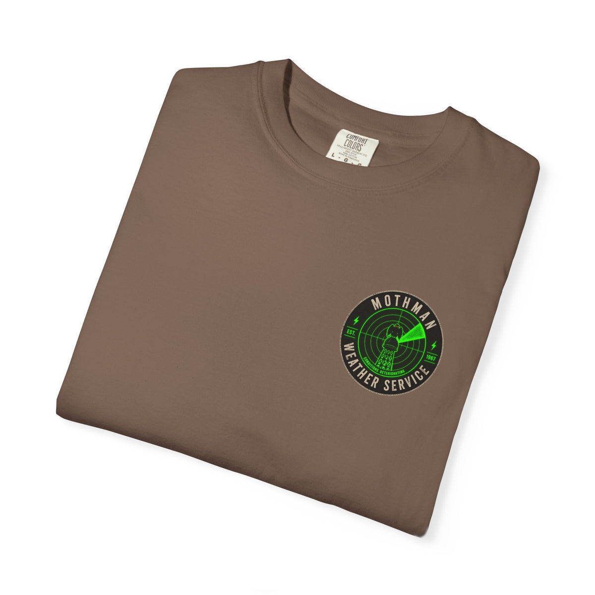 Mothman Weather Service Shirt, Cryptid Weather Tee, Appalachian Storm Watch, Point Pleasant WV Paranormal, Conditions Deteriorating