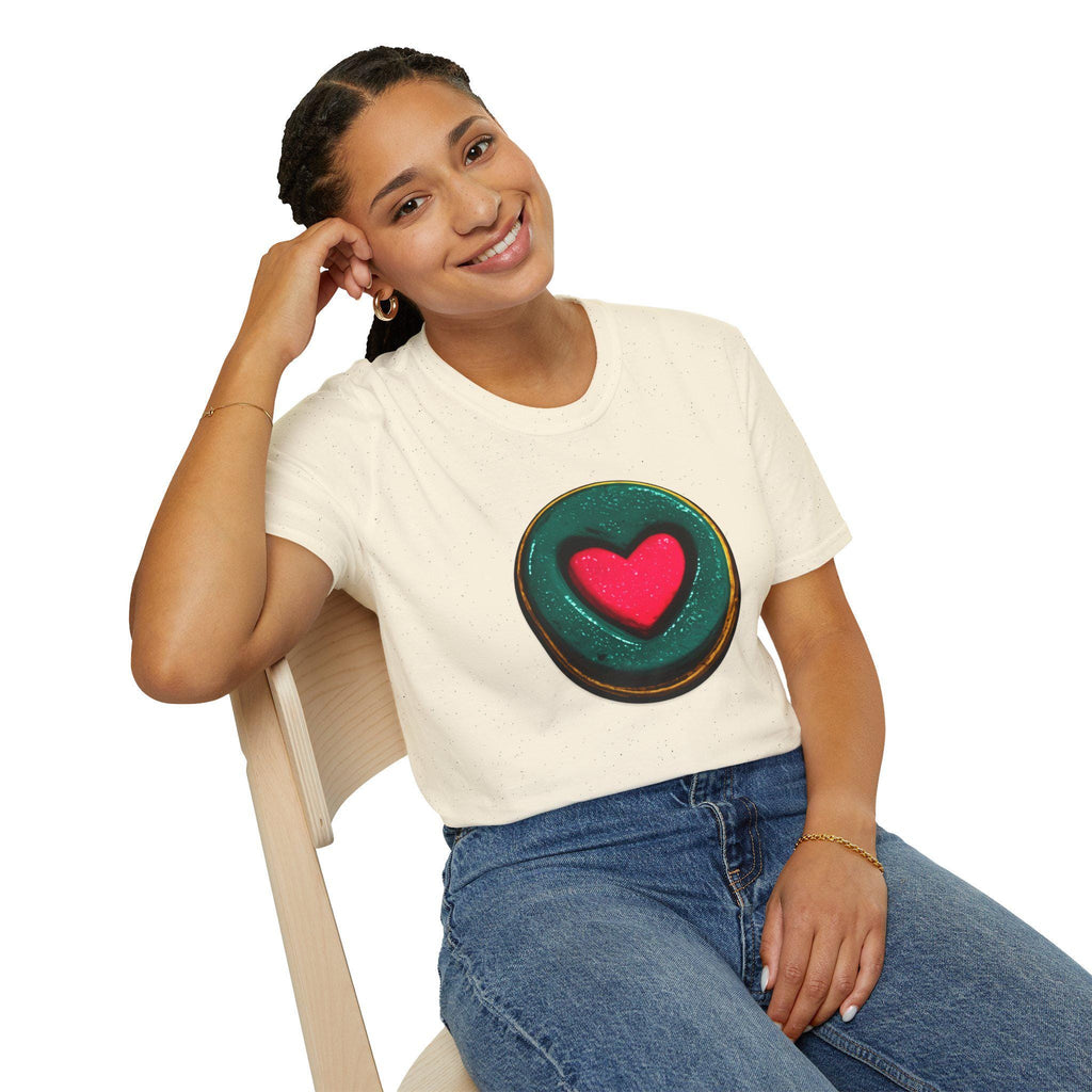Heart O Graphic Tee, Minimal Love Symbol Streetwear Shirt