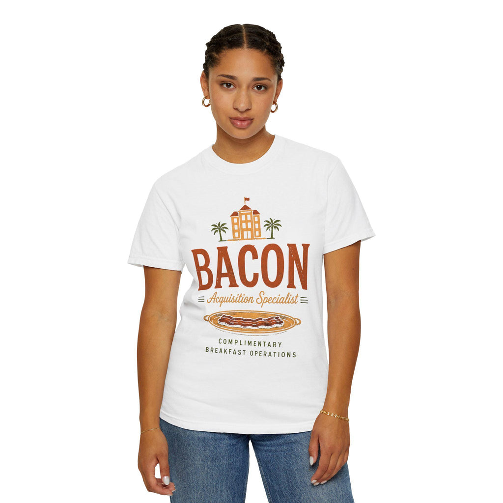 Bacon Acquisition Specialist T-Shirt | Retro Breakfast Graphic