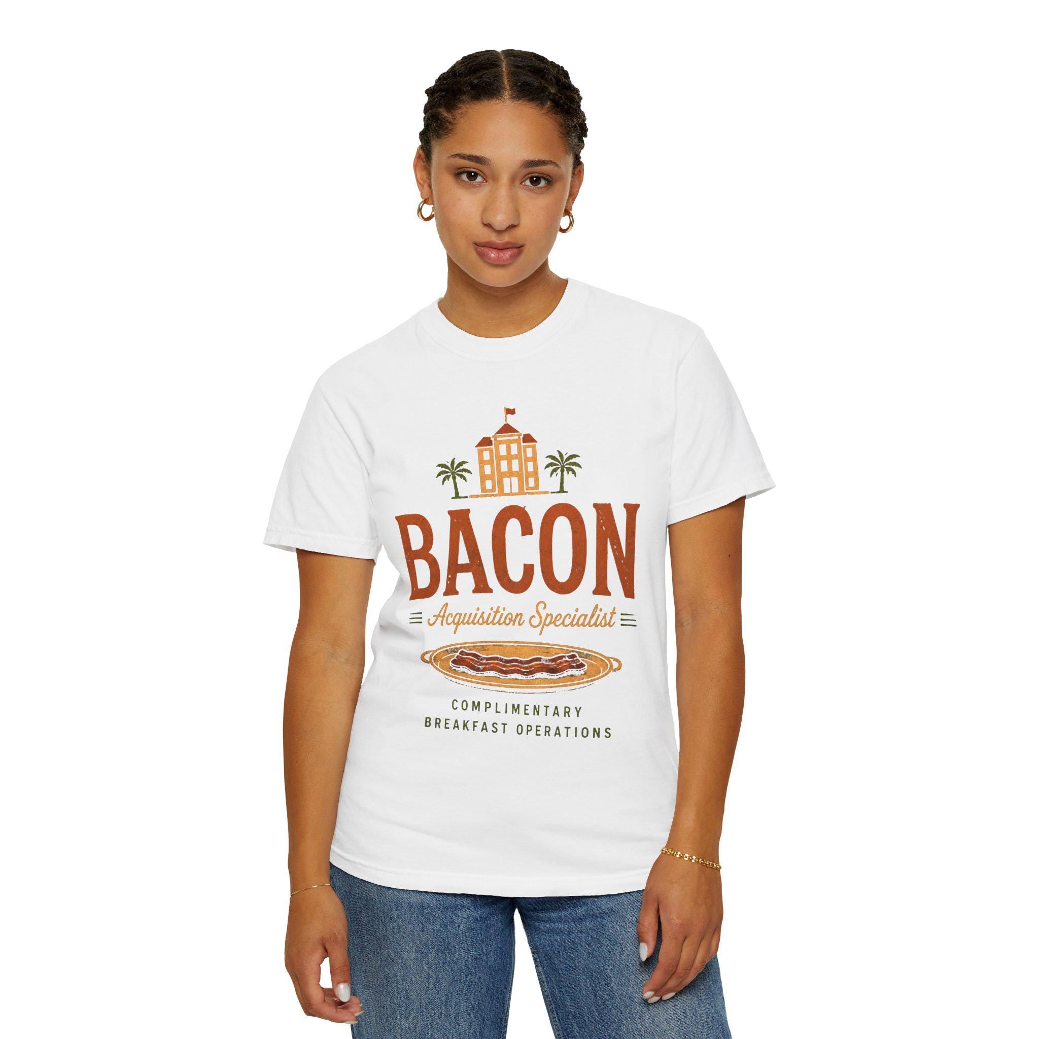 Bacon Acquisition Specialist T-Shirt | Retro Breakfast Graphic