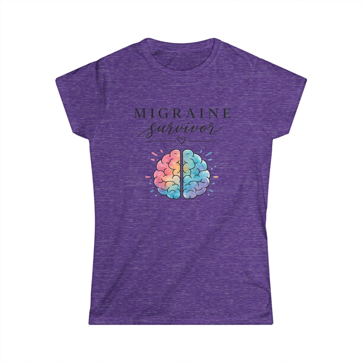Migraine Survivor Shirt, Chronic Illness Awareness Tee, Spoonie Shirt, Brain Design Tee, Invisible Illness Gift, Migraine Warrior Tee