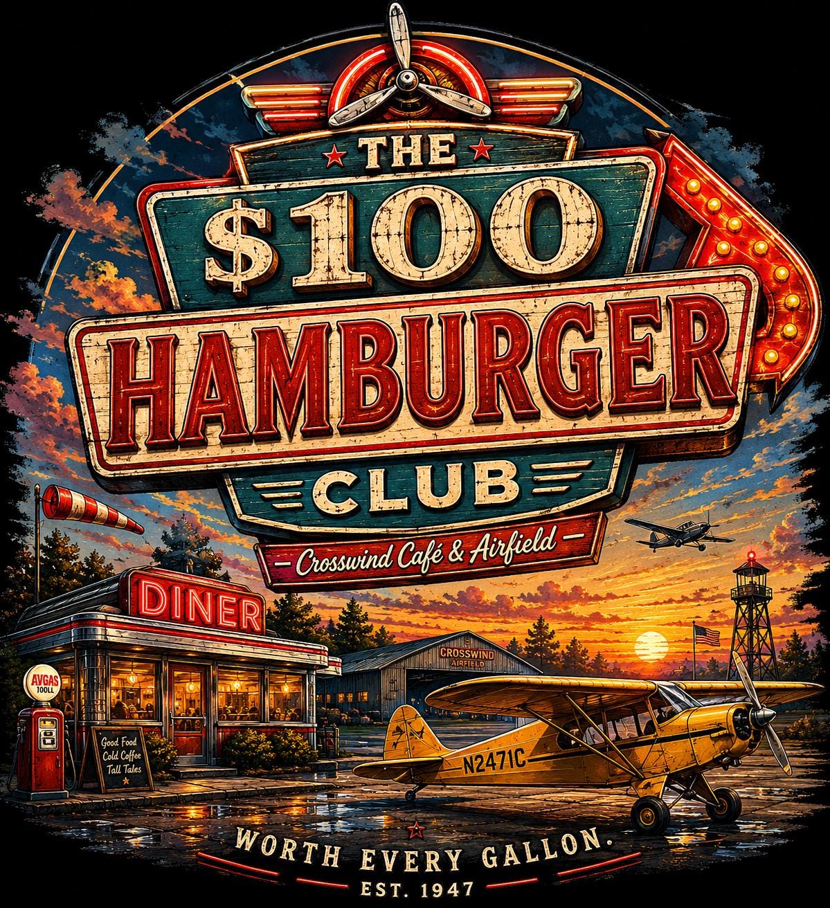 The $100 Hamburger Club Tee