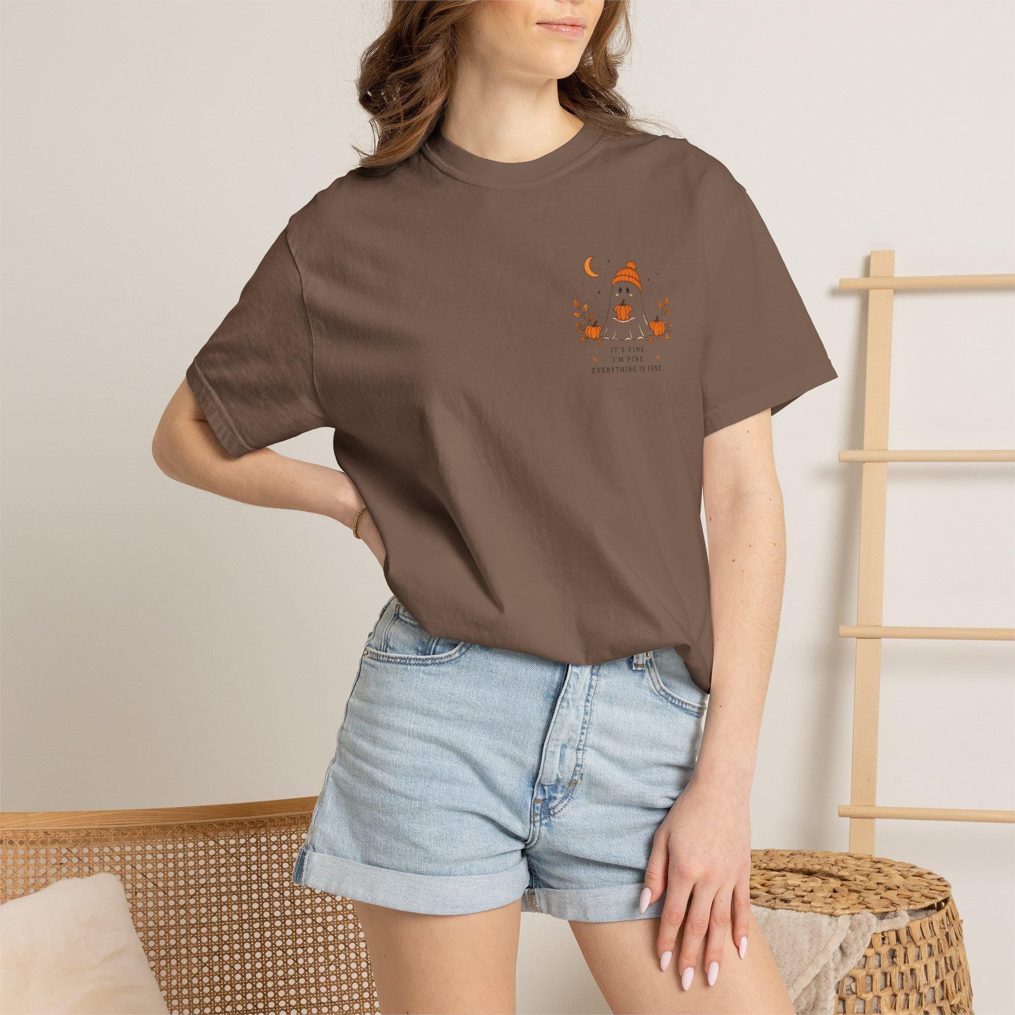 Ghost Pumpkin T-Shirt | Spooky Season Comfort Colors Tee