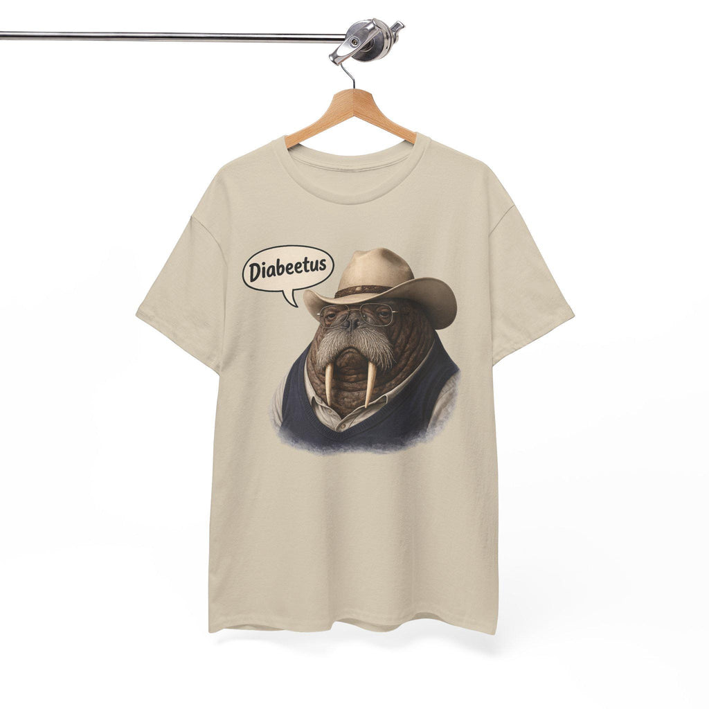 Funny Walrus Cowboy Shirt, Diabetes Humor Western Graphic Tee