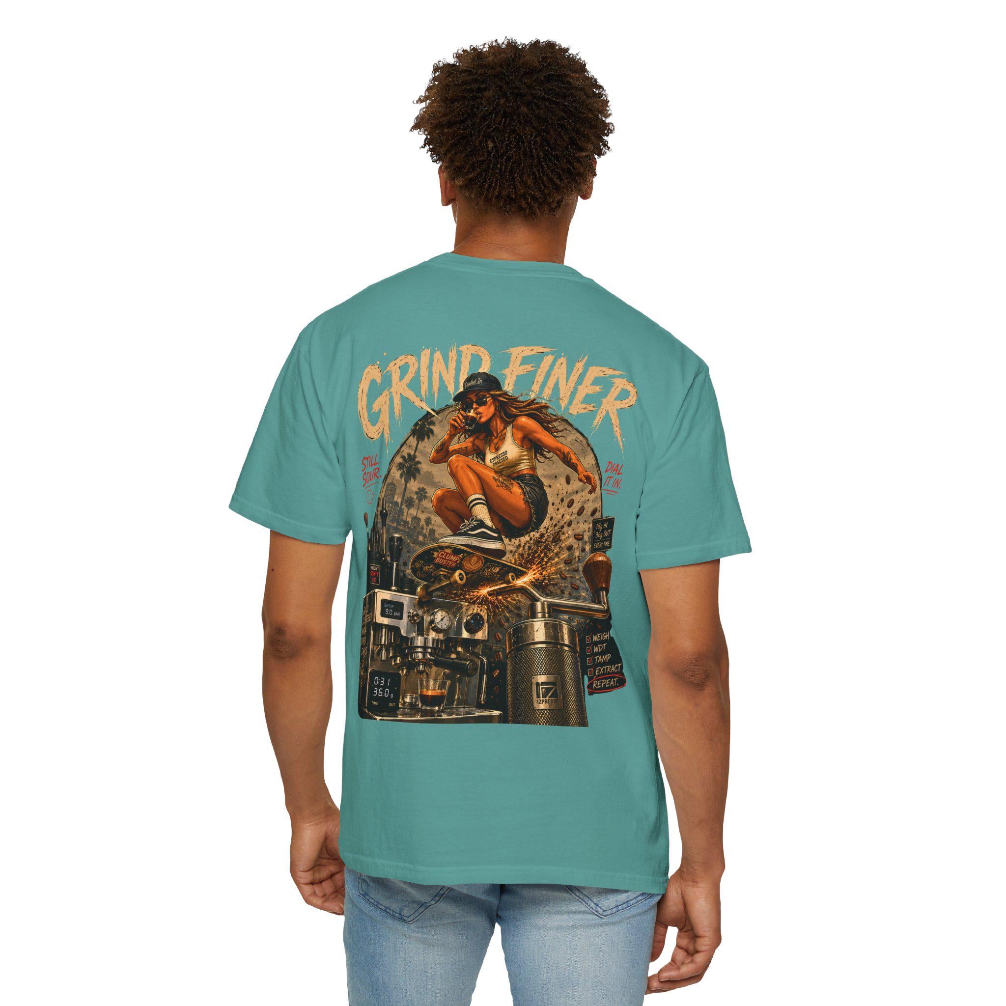 GRIND FINER Espresso Specialty Coffee Shirt
