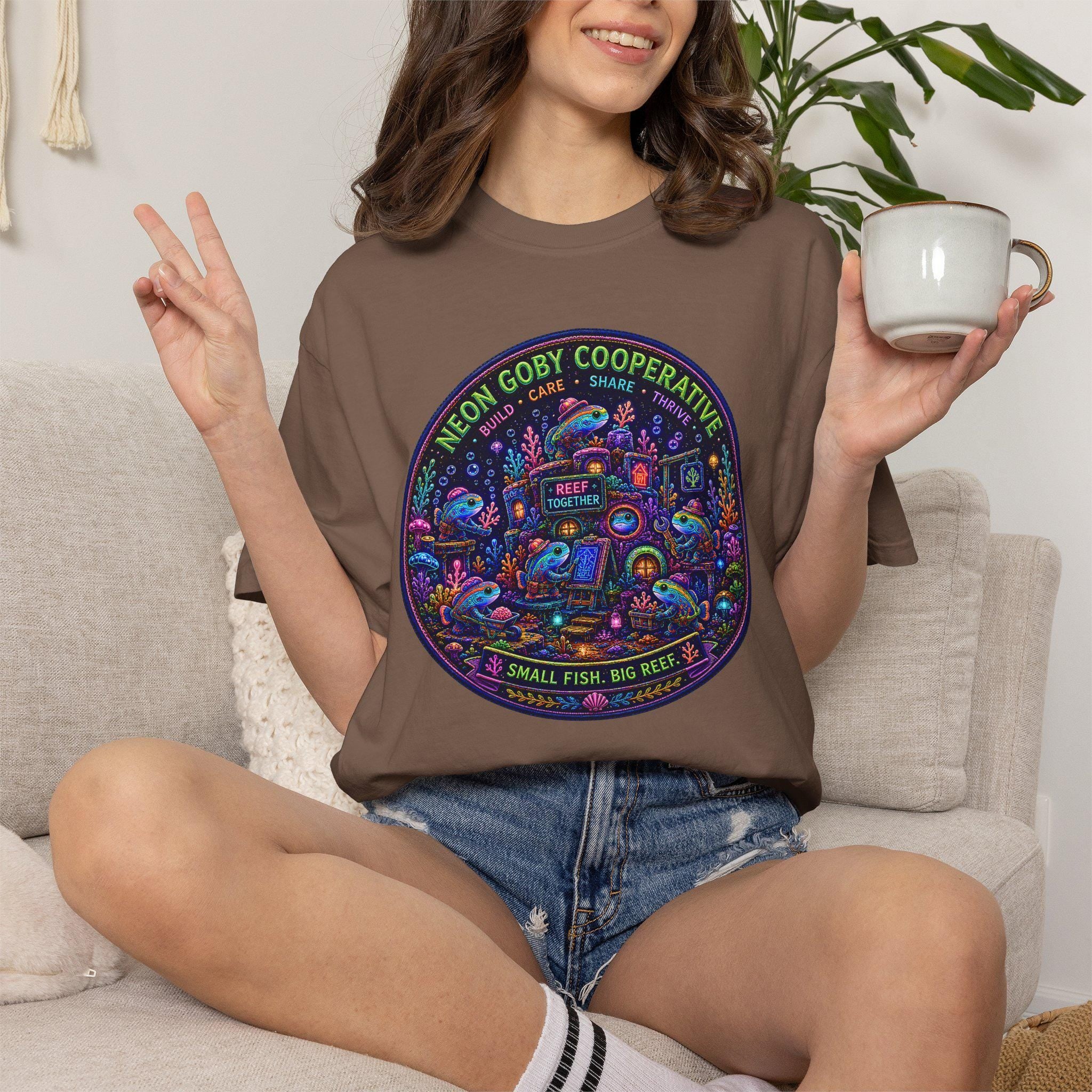 Neon Goby Cooperative Shirt | Comfort Colors Ocean Reef Tee