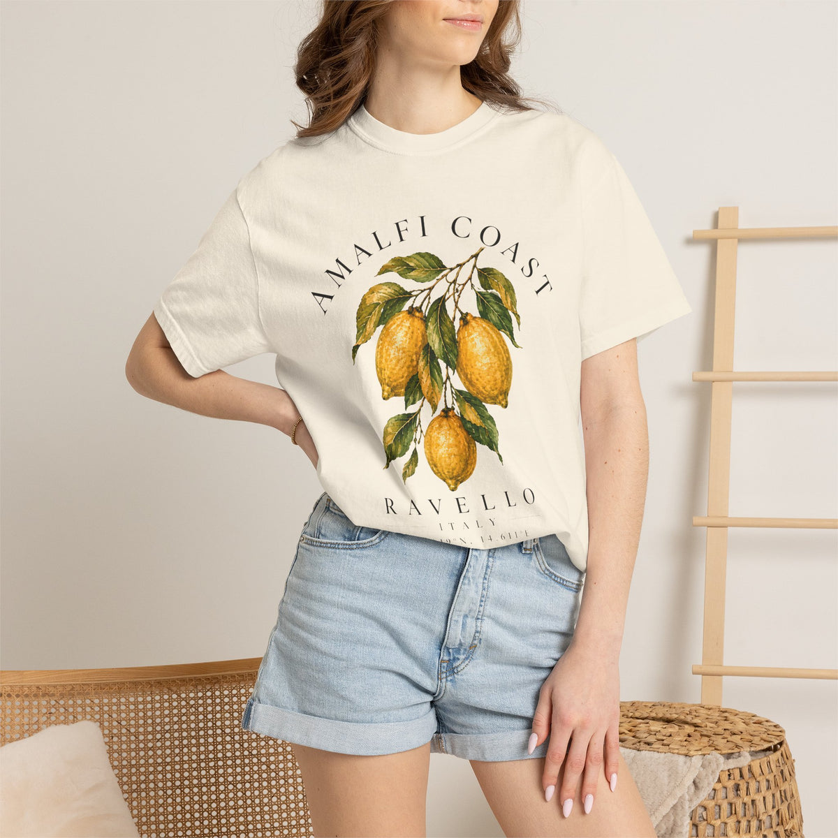 Amalfi Coast Lemon Branch T-shirt | Ravello Botanical Tee
