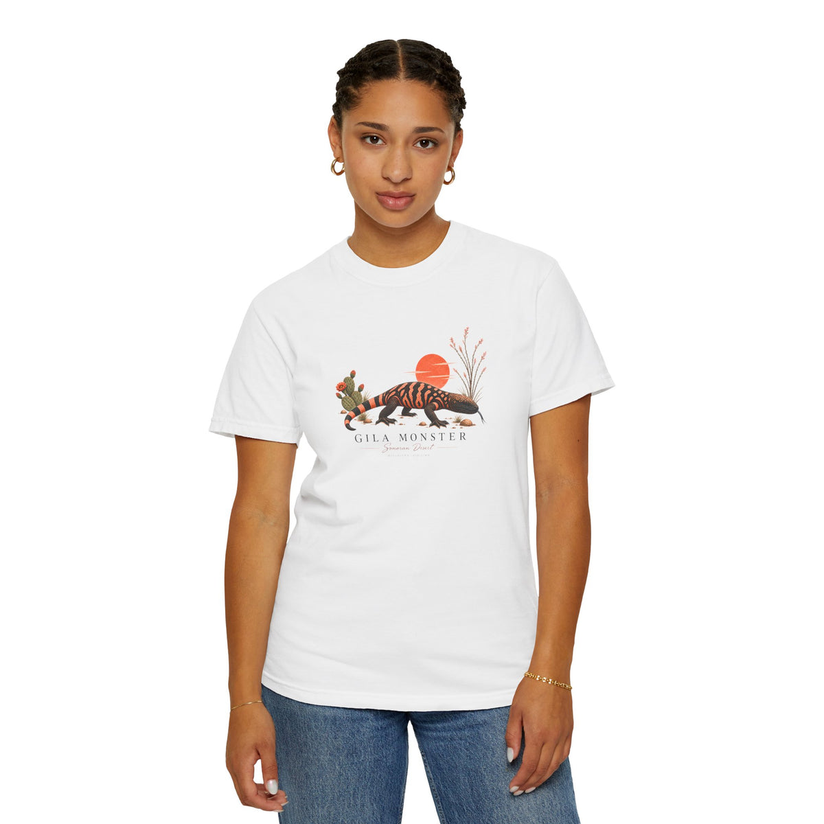 Gila Monster Illustration T-Shirt | Desert Lizard Sun Tee