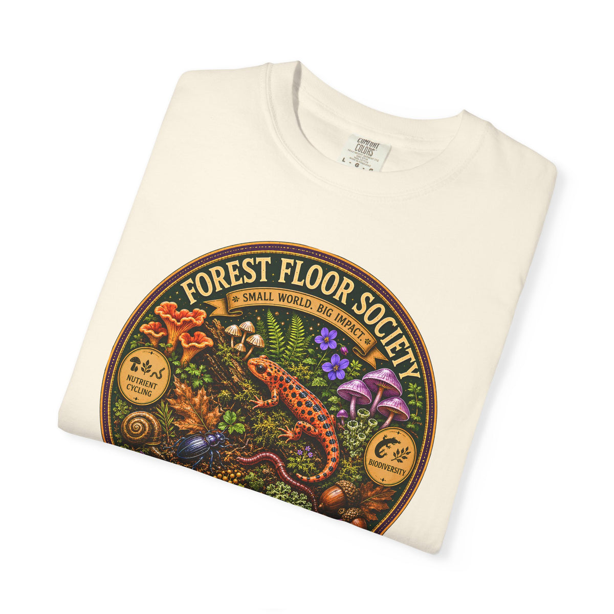 Forest Floor Society Shirt | Woodland Nature Tee | Mushroom & Moss Graphic Shirt | Naturalist Gift | Cottagecore Forest T-Shirt