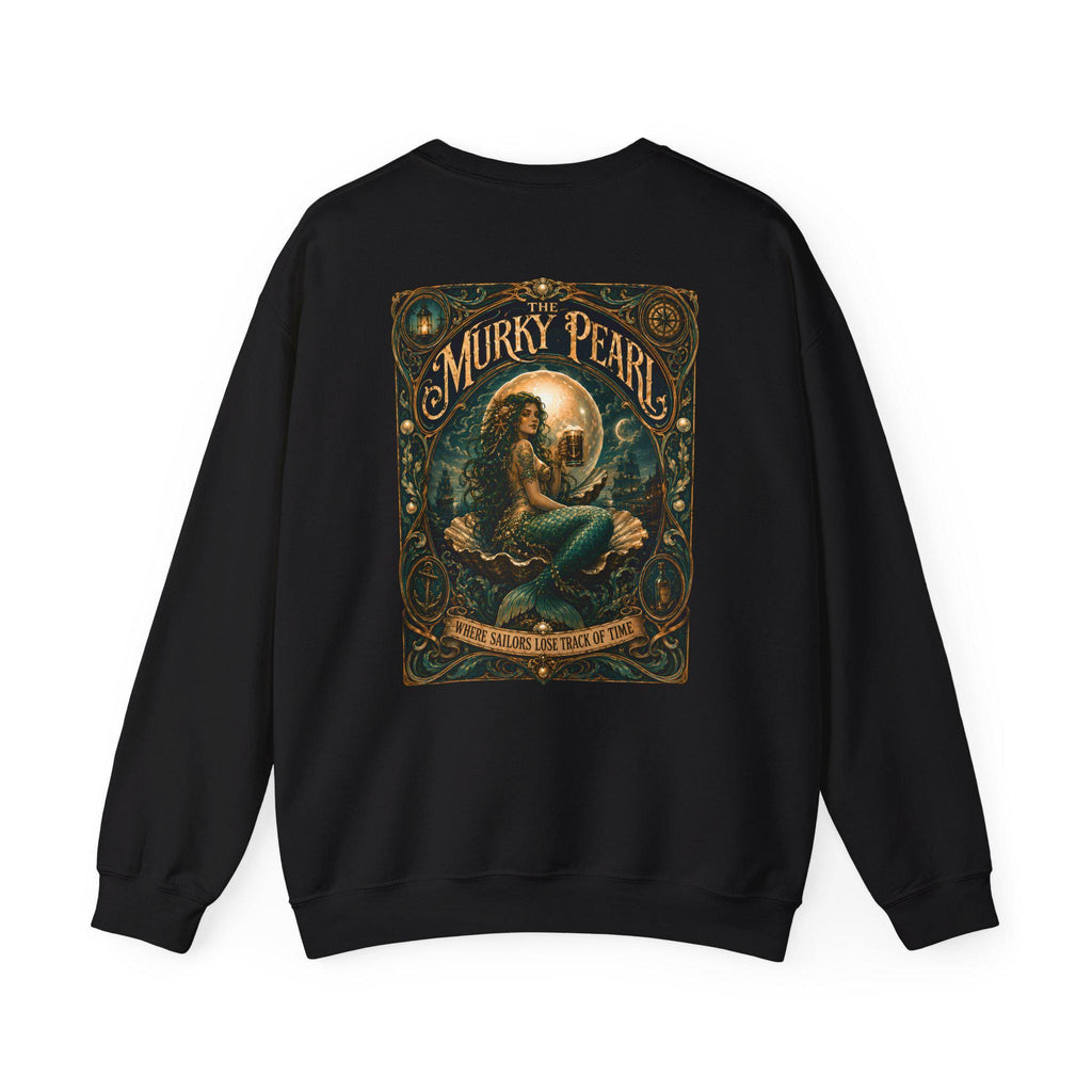 Mermaid Vintage Poster Crewneck Sweatshirt | Murky Pearl