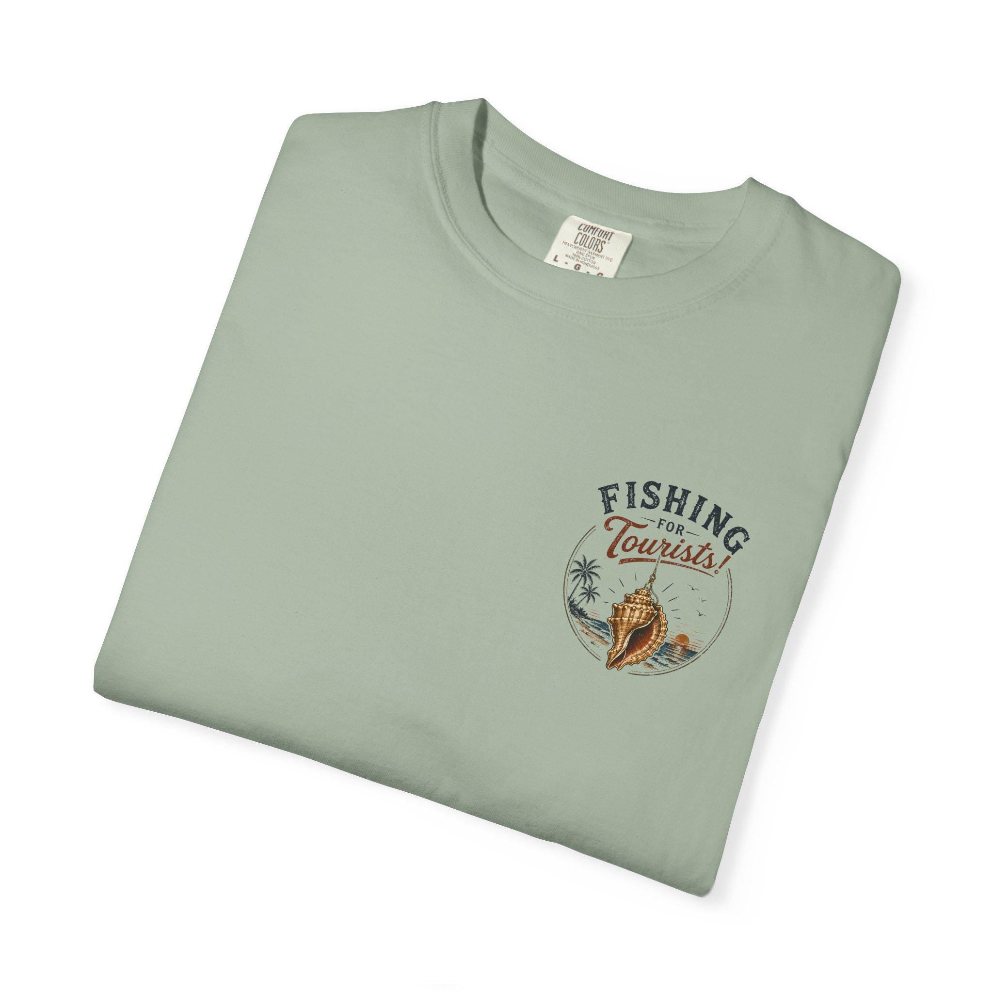 Fishing for Tourists shirt | Vintage Beach Fishing Sunset T-shirt