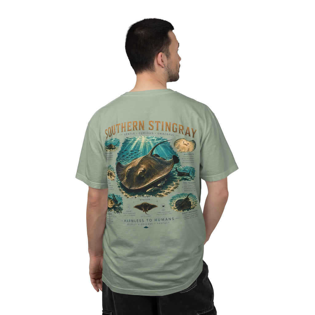 Southern Stingray Shirt | Ocean Puppy Tee | Stingray Lover Gift | Inspired by Cayman Encounters | Marine Life Graphic T-Shirt