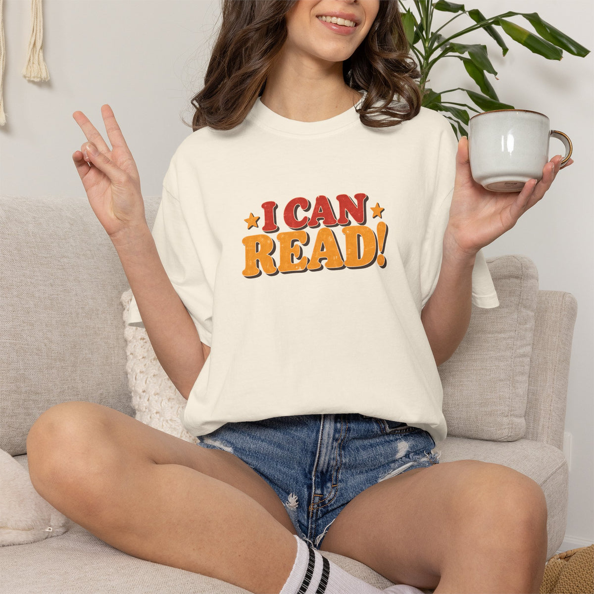 I Can Read Shirt, Funny Retro Reading T-Shirt, Book Lover Gift, Vintage Reader Tee, Librarian Teacher Shirt