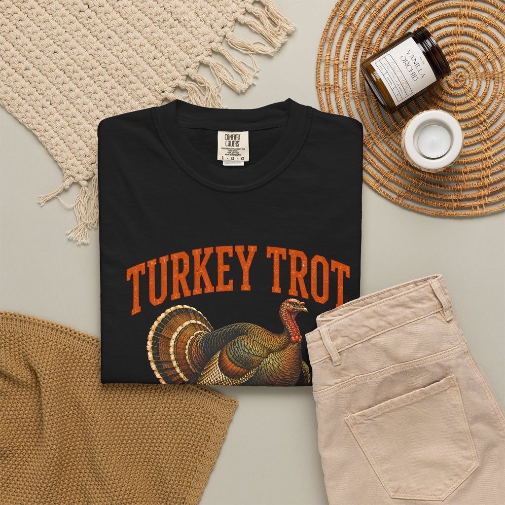 Turkey Trot Vintage Turkey T-Shirt | Thanksgiving Run Graphic Tee