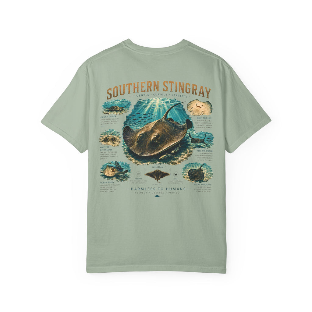 Southern Stingray Shirt | Ocean Puppy Tee | Stingray Lover Gift | Inspired by Cayman Encounters | Marine Life Graphic T-Shirt