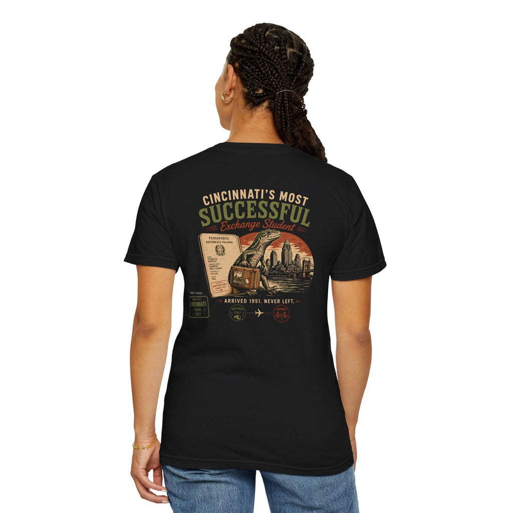 Cincinnati Exchange Student Common Wall Lizard Tee, Vintage Ohio Wildlife Shirt