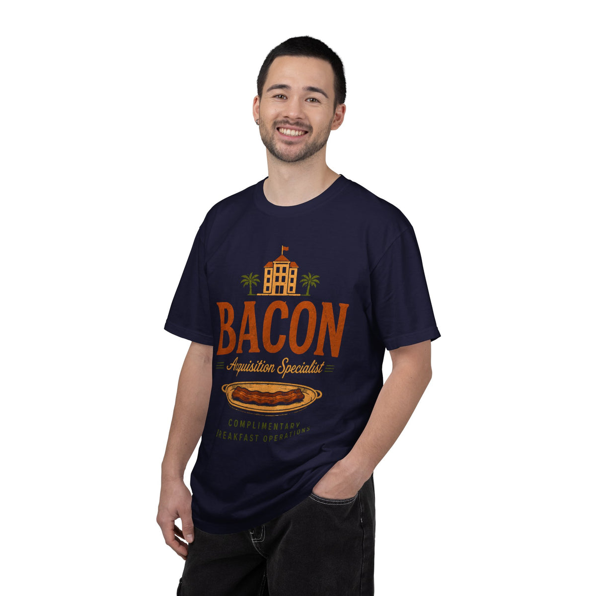 Bacon Acquisition Specialist T-Shirt | Retro Breakfast Graphic