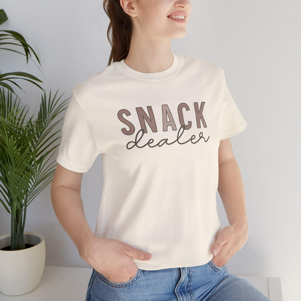Snack Dealer Shirt, Funny Mom Life Tee, Minimalist Script, Gift for Mom