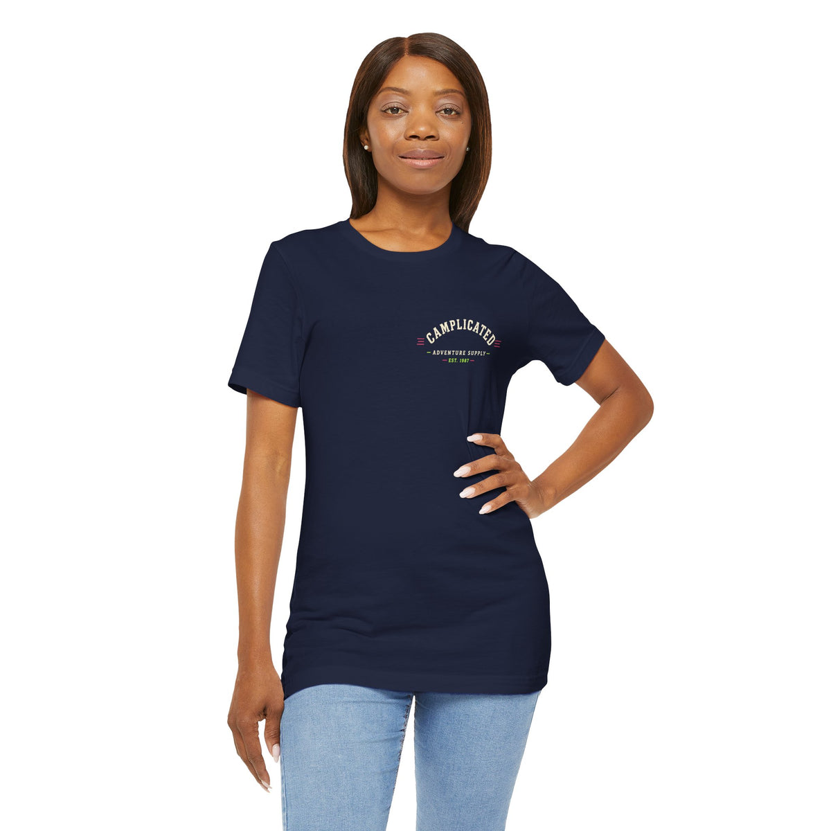 Camplicated Outdoors, Adventure Supply Shirt, Camping, Comfort Colors, Funny Camper Gift, Hiking, Tent Life, Outdoor Lover Tee