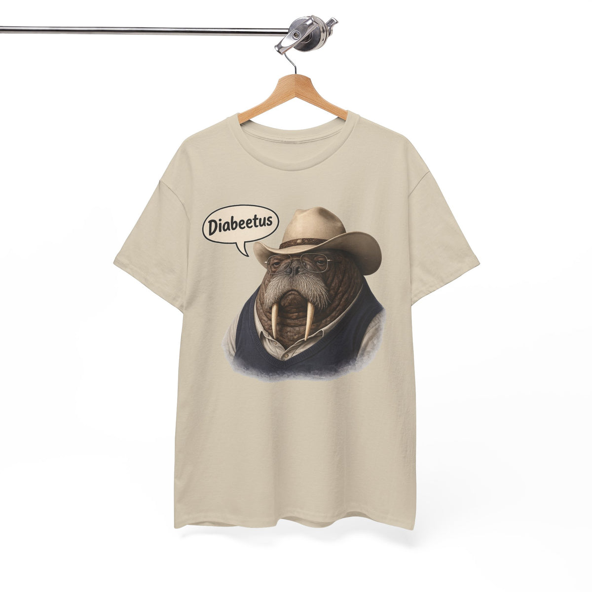 Funny Walrus Cowboy Shirt, Diabetes Humor Tee