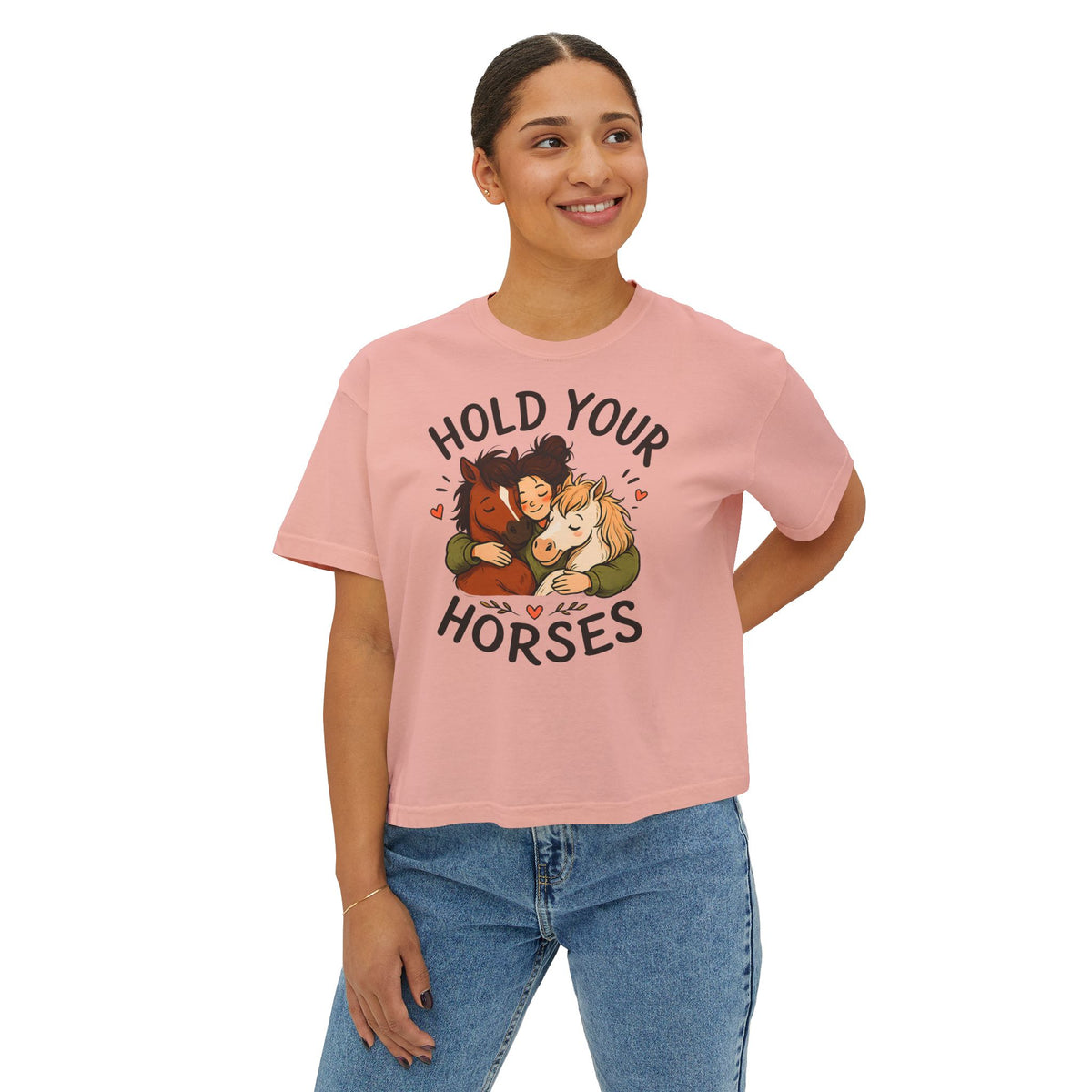 Hold Your Horses Tee | Cute Horse Illustration, Equestrian Shirt