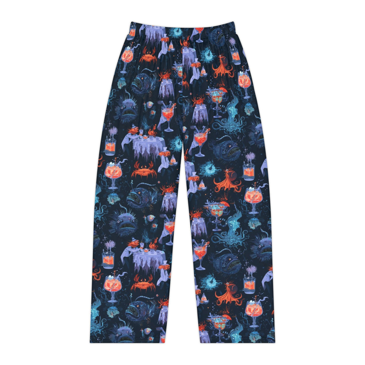 Deep Sea Cocktail Party Pajama Pants | Anglerfish & Octopus Print