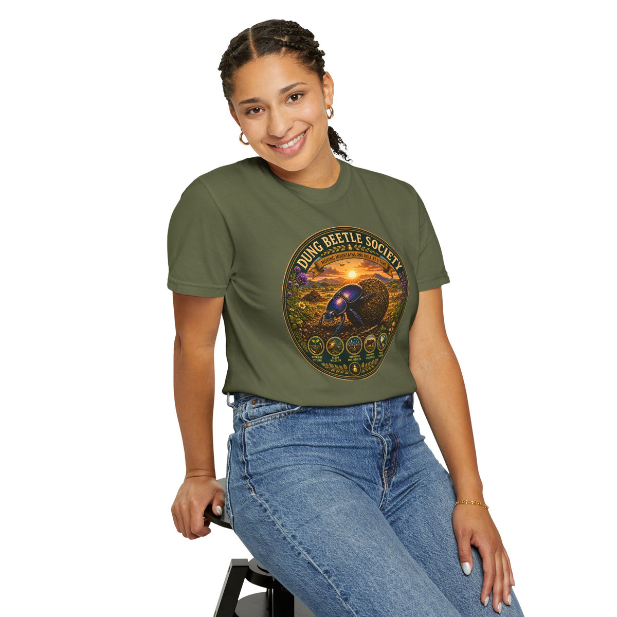 Dung Beetle Society shirt | Vintage nature insect graphic tee