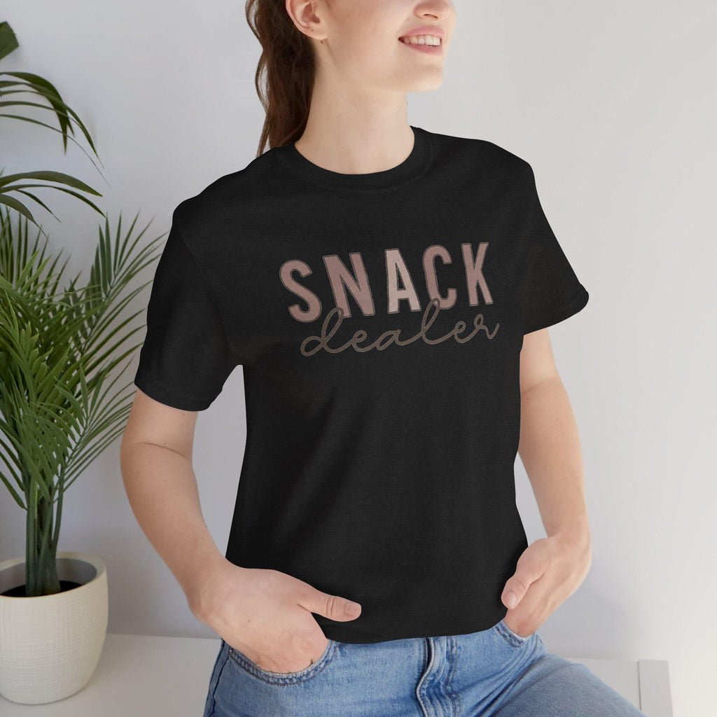 Snack Dealer Shirt, Funny Mom Life Tee, Minimalist Script, Gift for Mom