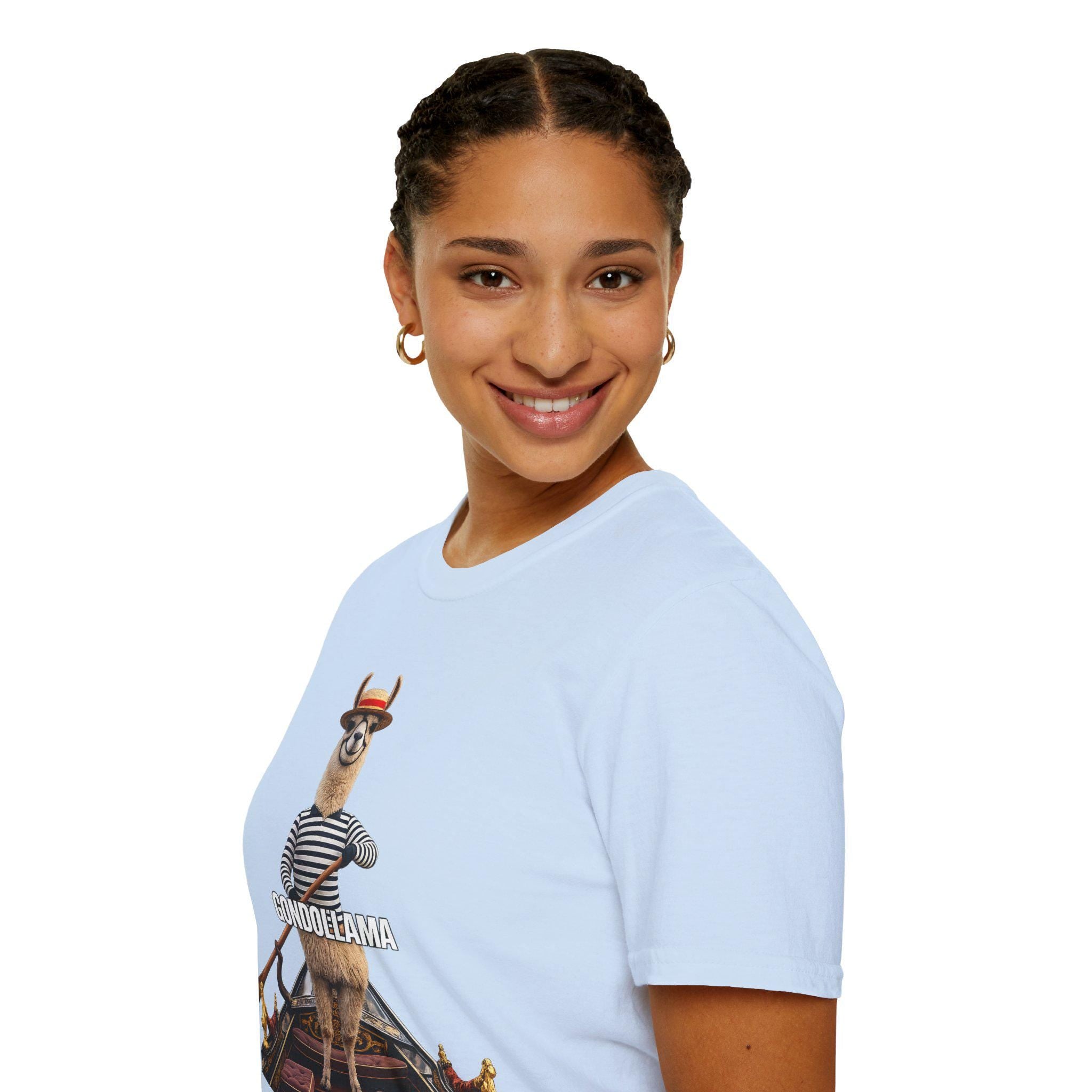 Gondolama Shirt: Funny Llama Gondola Venice Travel Graphic Tee