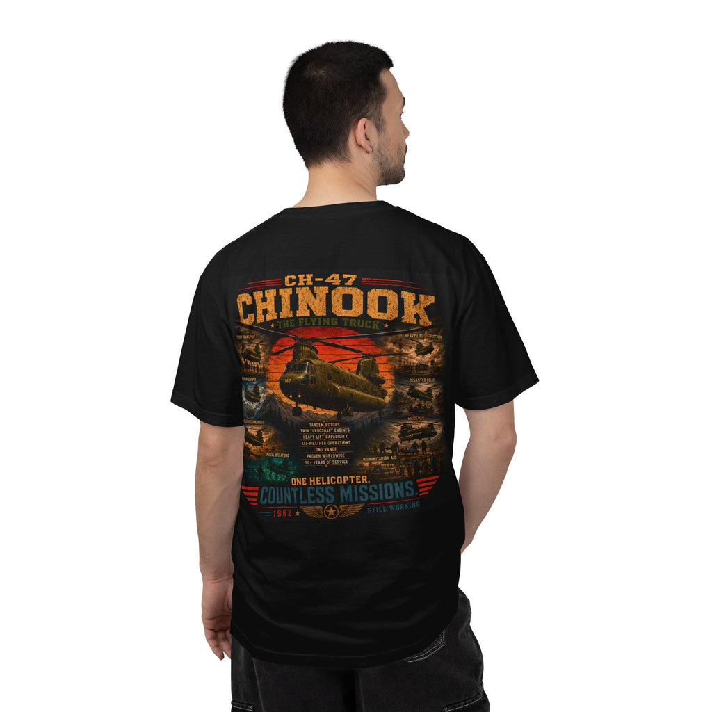 CH-47 Chinook Helicopter T-Shirt | Vintage Flying Truck Aviation Tee
