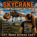 Sikorsky S-64 Skycrane Shirt | Flying Crane Heavy Lift Helicopter Tee