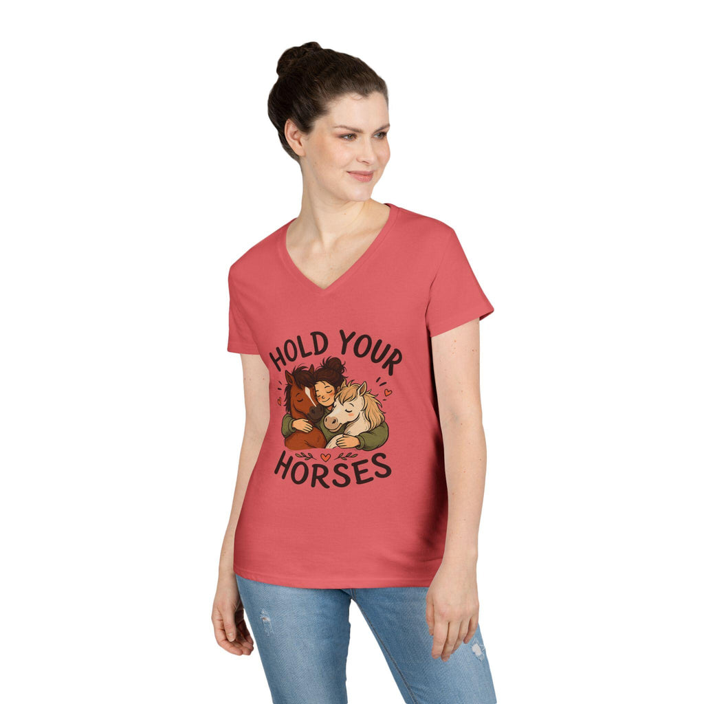 Hold Your Horses Shirt, Cozy Horse Lover Tee, Equestrian Illustration Gift
