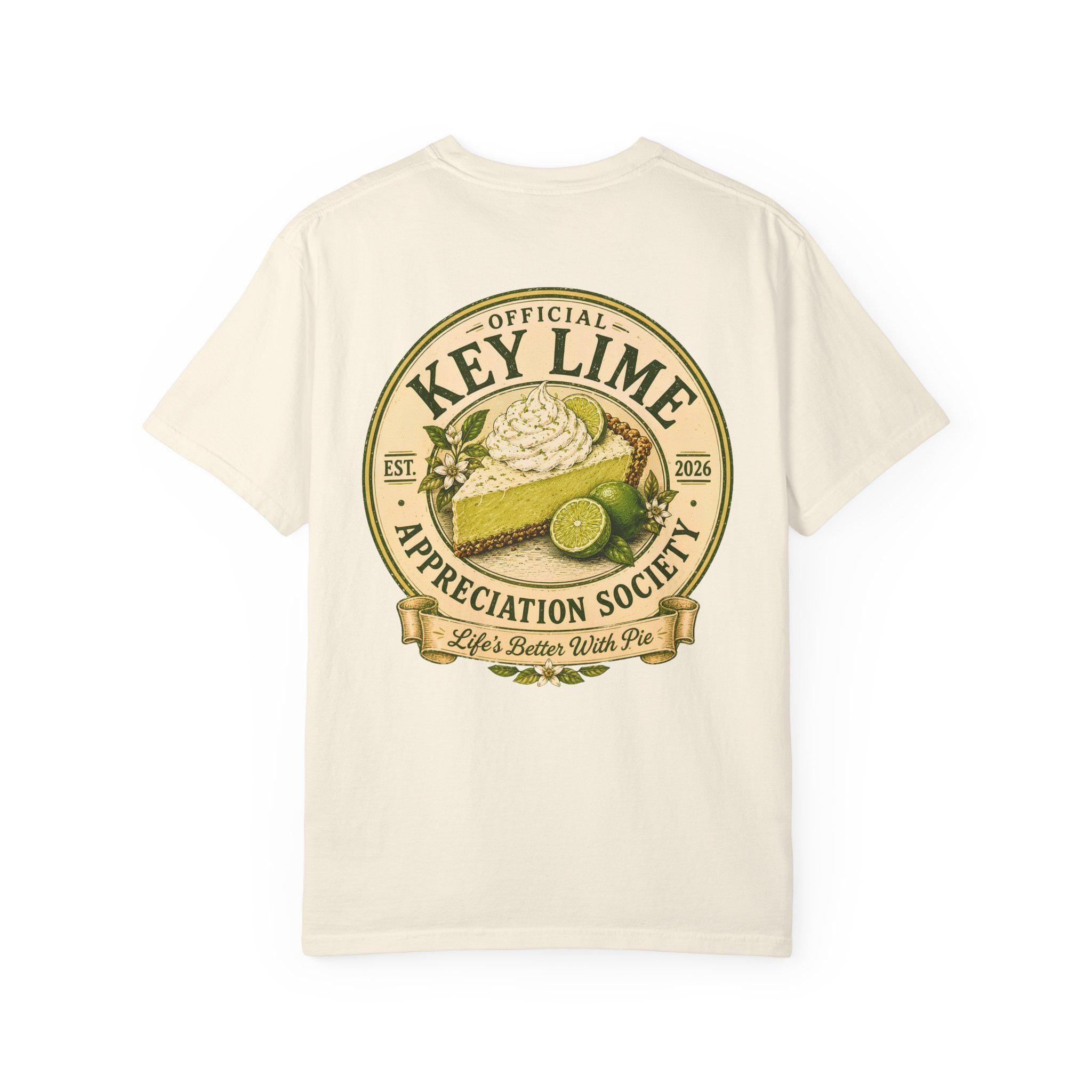 Key Lime Appreciation Society T-shirt | Vintage Botanical Pie Illustration