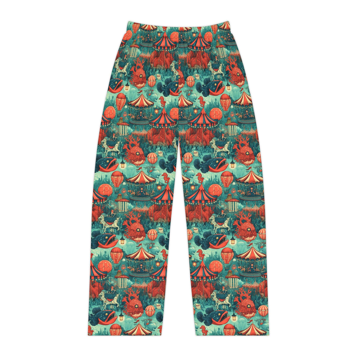 Deep Sea Carnival Pajama Pants | Anglerfish Carousel Print