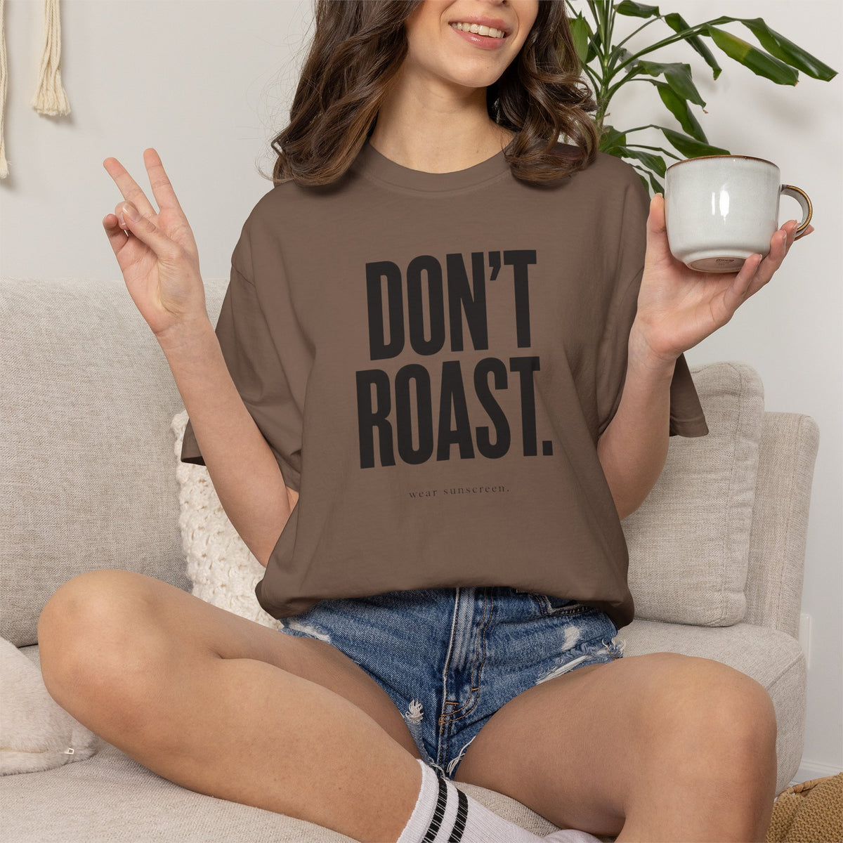 Don't Roast Wear Sunscreen Shirt | Minimalist Summer Graphic Tee | Comfort Colors 1717