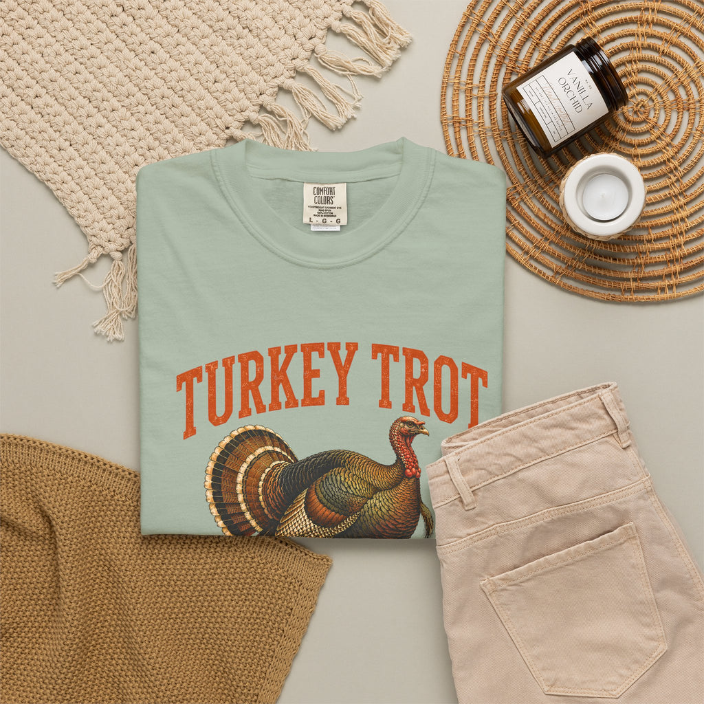 Turkey Trot Vintage Turkey T-Shirt | Thanksgiving Run Graphic Tee