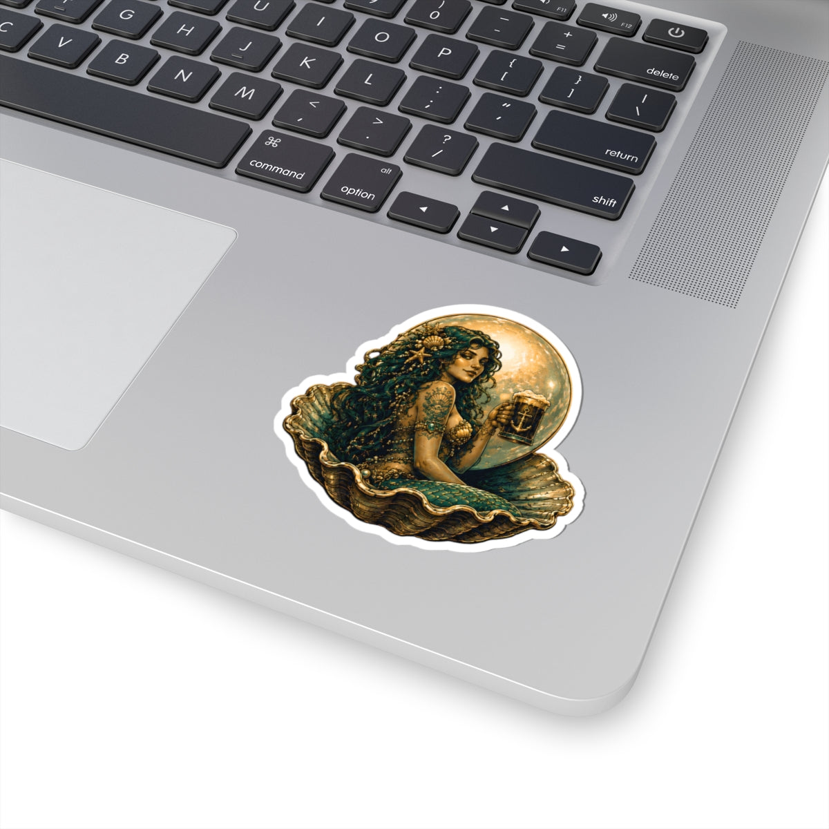 The Murky Pearl Mermaid Kiss-Cut Sticker | Fantasy Mermaid Vinyl Decal