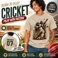 Cricket Playing Cricket Shirt | Funny Insect Athlete Tee | Badass Cricket Player Graphic | Sports Humor Shirt | Unique Gift Idea