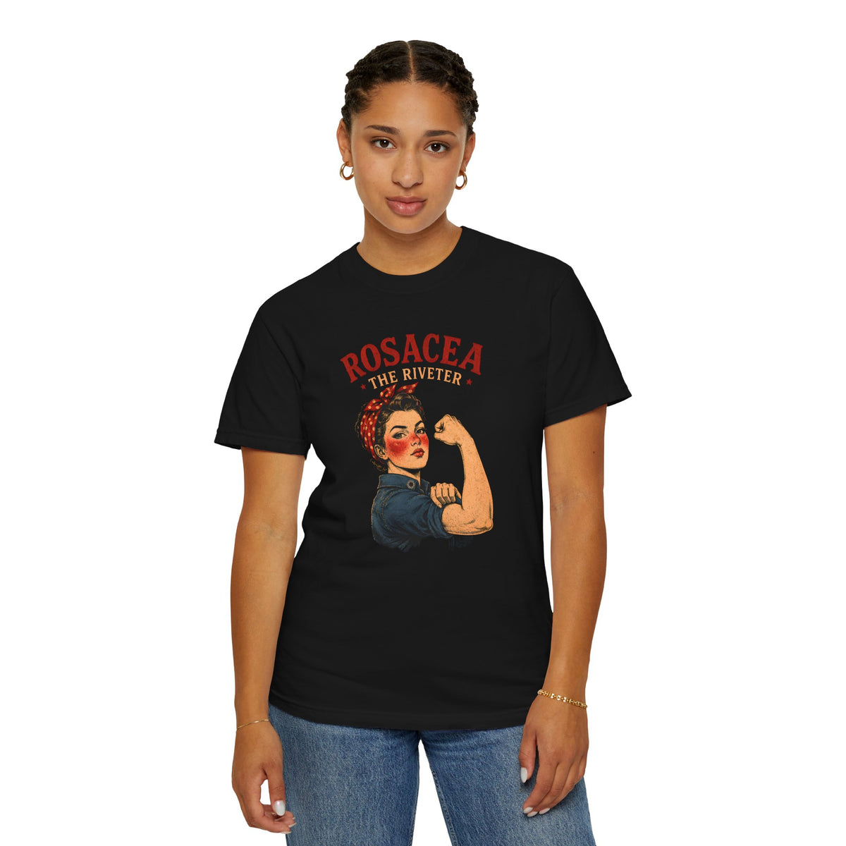 Rosacea The Riveter T-shirt | Rosie-inspired empowerment tee
