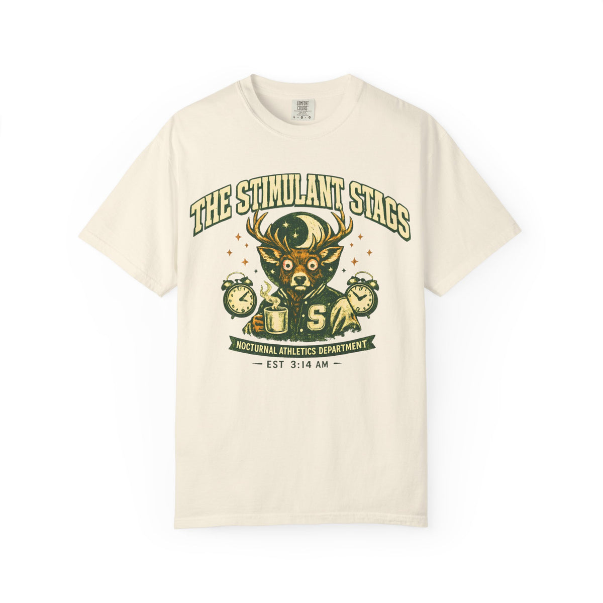 The Stimulant Stags Shirt, Vintage College Graphic Tee