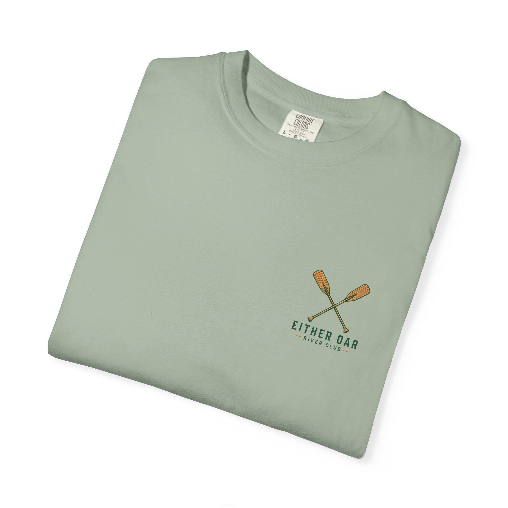 Either Oar River Club Tee, Stoic Philosophy Canoe Paddle Shirt