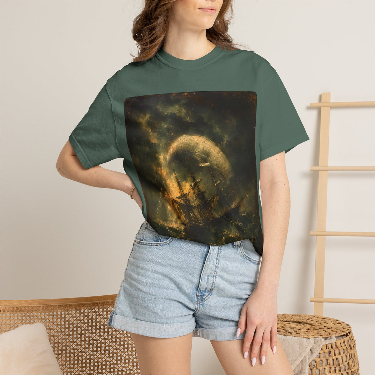 The Spouter-Inn Shirt | Moby-Dick Inspired Maritime Art Tee | Vintage Whale & Whaling Ship Graphic | Literary Ocean Adventure Shirt
