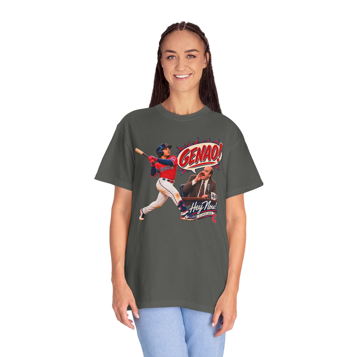 Genao Hey Now Cleveland Baseball Shirt | Hank Kingsley Inspired Guardians Fan Tee | Funny Cleveland Baseball Shirt