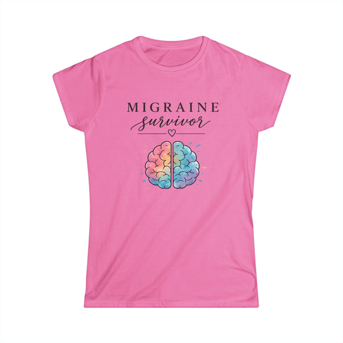 Migraine Survivor Shirt, Chronic Illness Awareness Tee, Spoonie Shirt, Brain Design Tee, Invisible Illness Gift, Migraine Warrior Tee