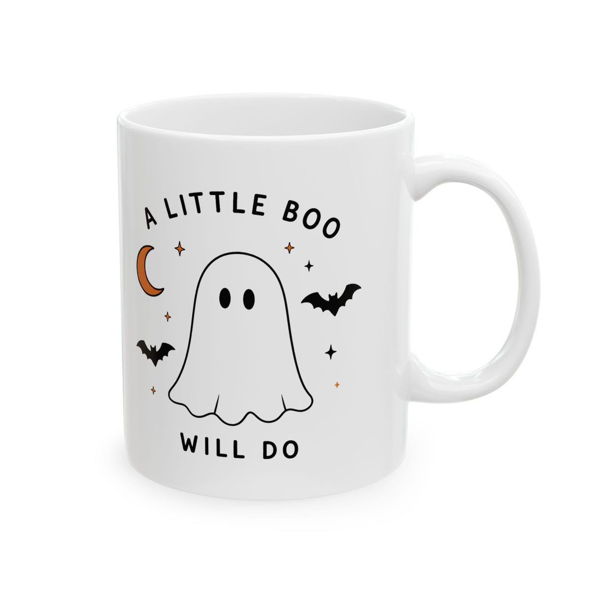 A Little Boo Will Do Mug | Cute Ghost Halloween Ceramic Mug