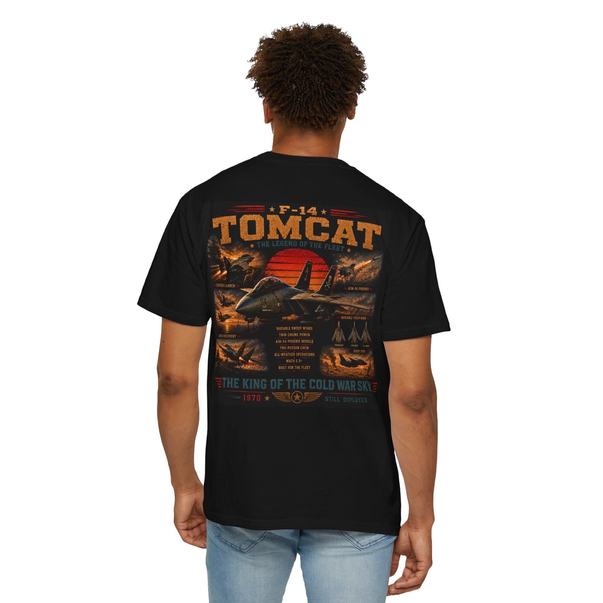 F-14 Tomcat Fighter Jet T-Shirt | Vintage Military Aviation Artwork