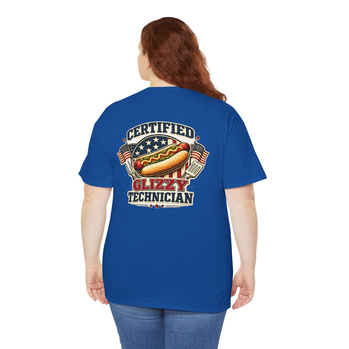 Certified Glizzy Technician Shirt, Funny 4th of July Shirt, Patriotic Hot Dog Tee, BBQ Shirt, Summer Cookout Graphic Tee