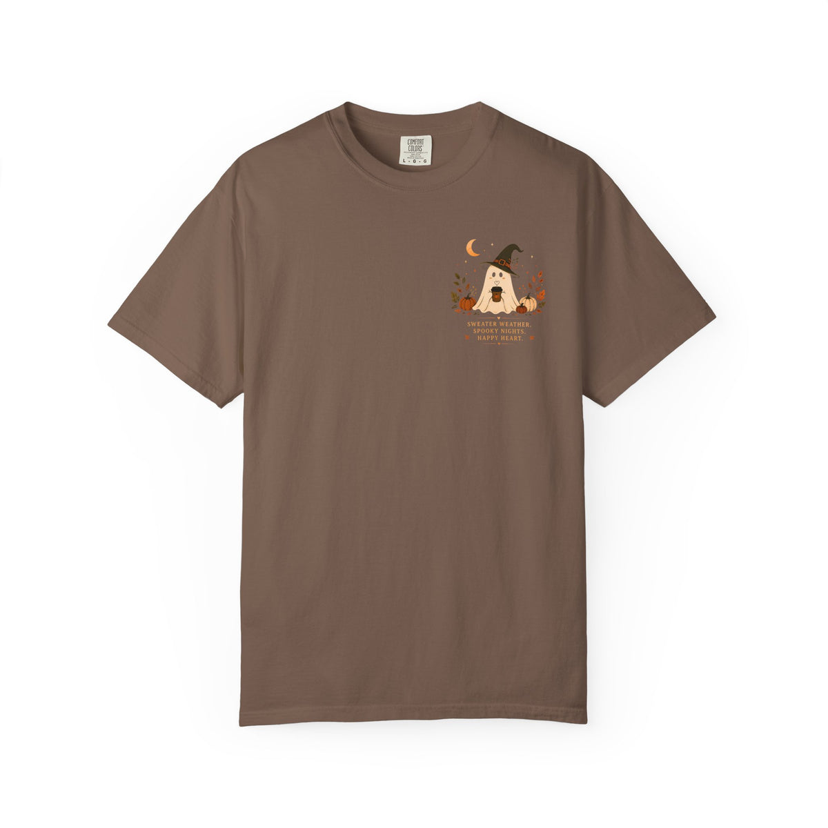 Cute Ghost Halloween Shirt | Comfort Colors 1717 Fall Tee | Cozy Witchy Pumpkin Autumn Graphic Shirt for Women