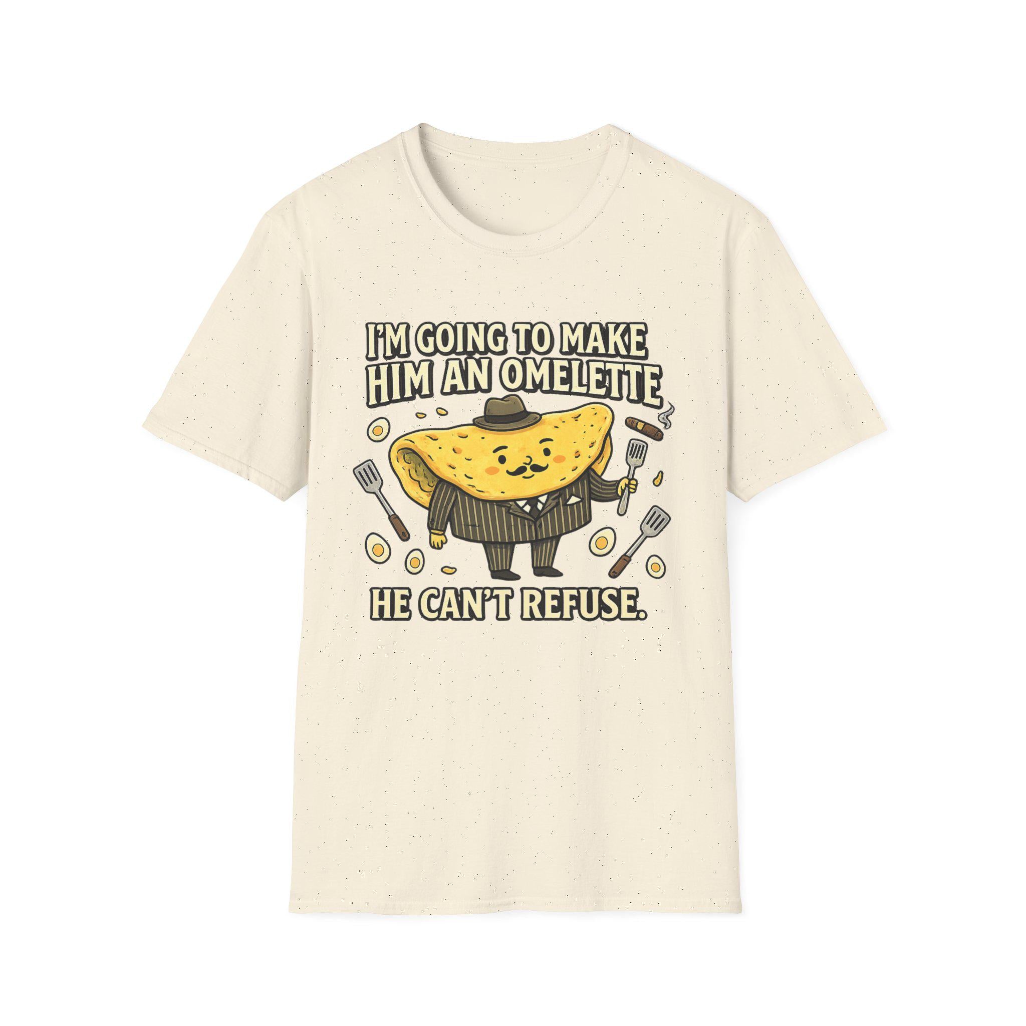 Funny Omelette Mafia Parody Shirt, Italian Food Pun Graphic Tee