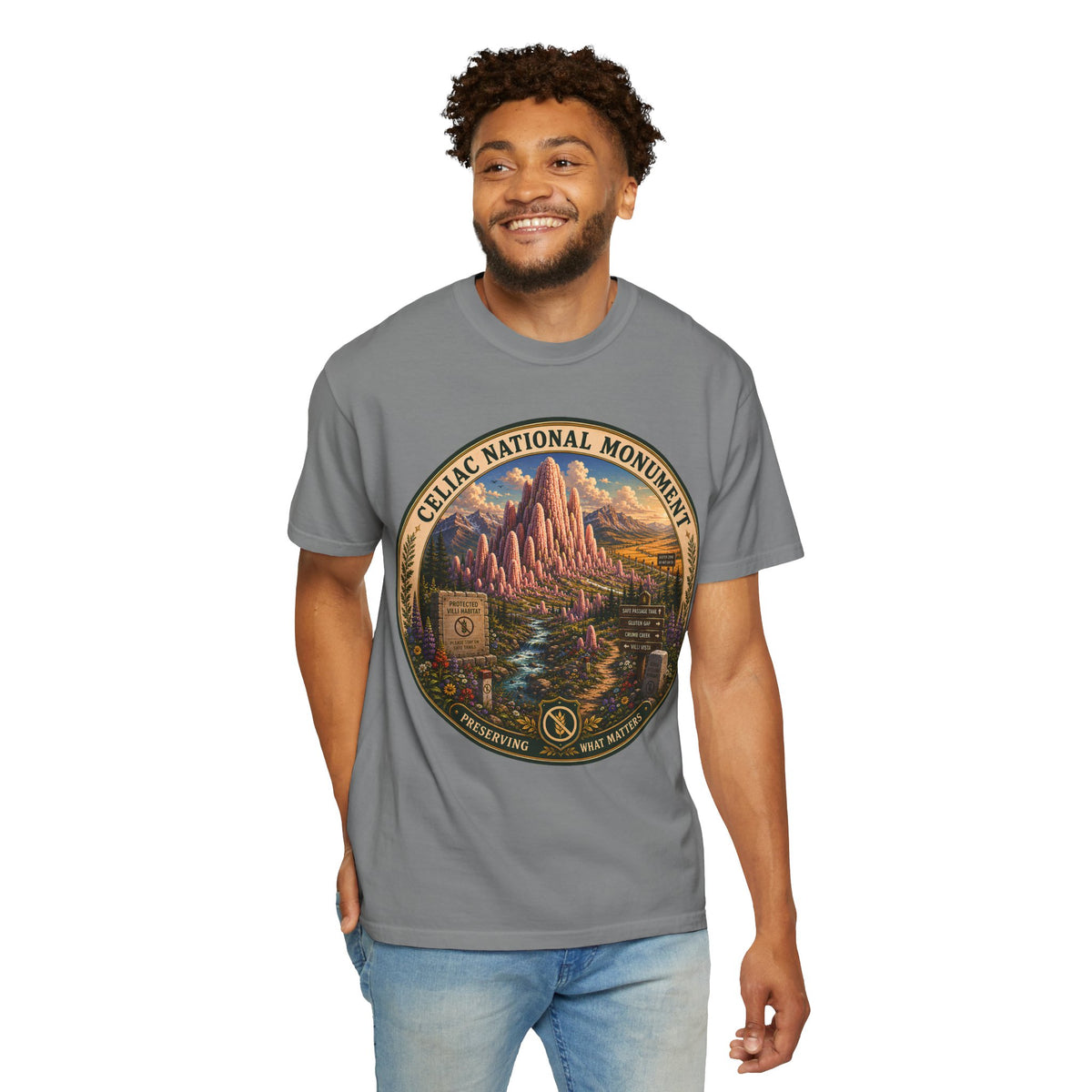 Celiac National Monument Shirt, Gluten Free Nature Tee, Celiac Disease Gift, National Park Style Graphic Tee, Celiac Awareness Shirt